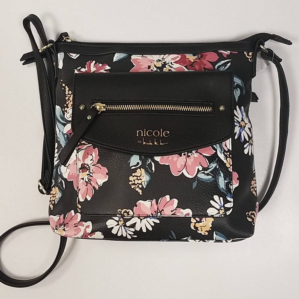 Nicole Miller Floral crossbody purse